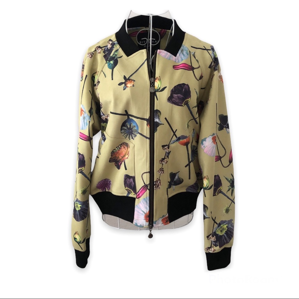 Bitte Kai Rand Long Sleeve Floral Bomber Jacket